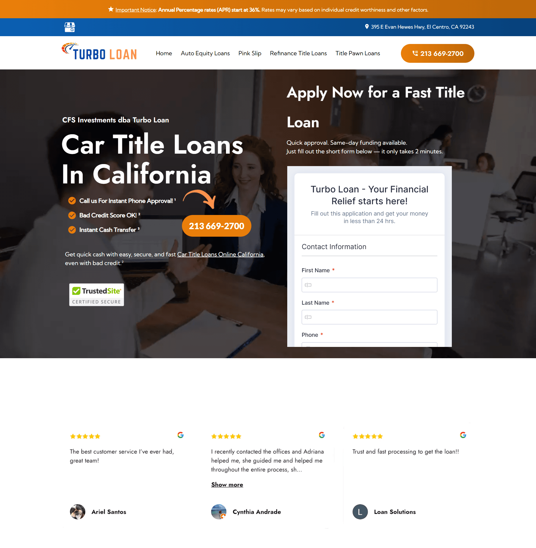 Fig. 1. Turbo Loan application experience. One of several independent acquisition funnels feeding the same CRM, each intended to preserve its own brand identity.